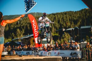 Jonny Walker winning the prologue at Silver Kings 2026 on his Truimph