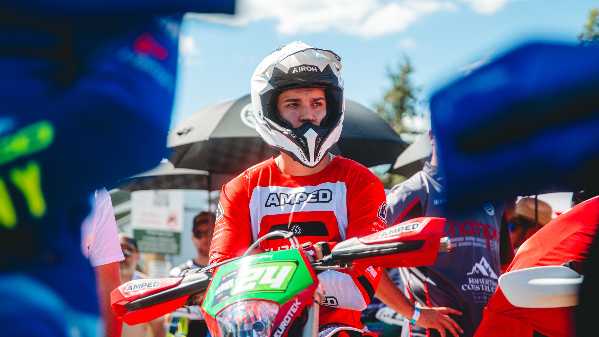 Junior SuperEnduro World Champion Toby Shaw, backed by Amped and Eurotek